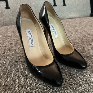 JIMMY CHOO Patent Leather Black Classic Heels